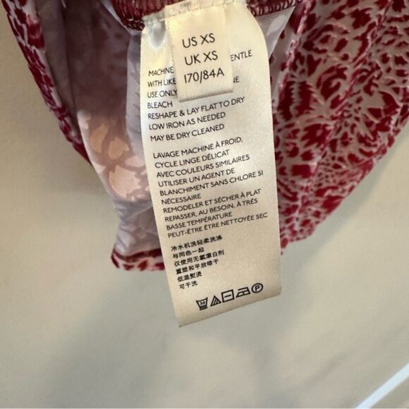 We The Free Free People Teddy Velvet Tee Maroon Short Sleeve Top XS - Picture 8 of 10